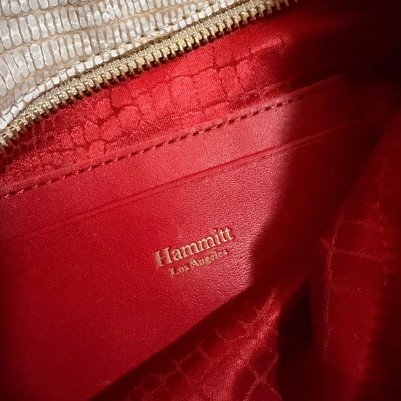 Hammitt Nash Small Wristlet Clutch Crossbody Reptile Snakeskin - Picture 5 of 8